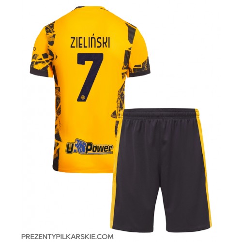 Stroje piłkarskie Inter Milan Piotr Zielinski #7 Koszulka Trzeciej dla dzieci 2024-25 Krótki Rękaw (+ szorty)